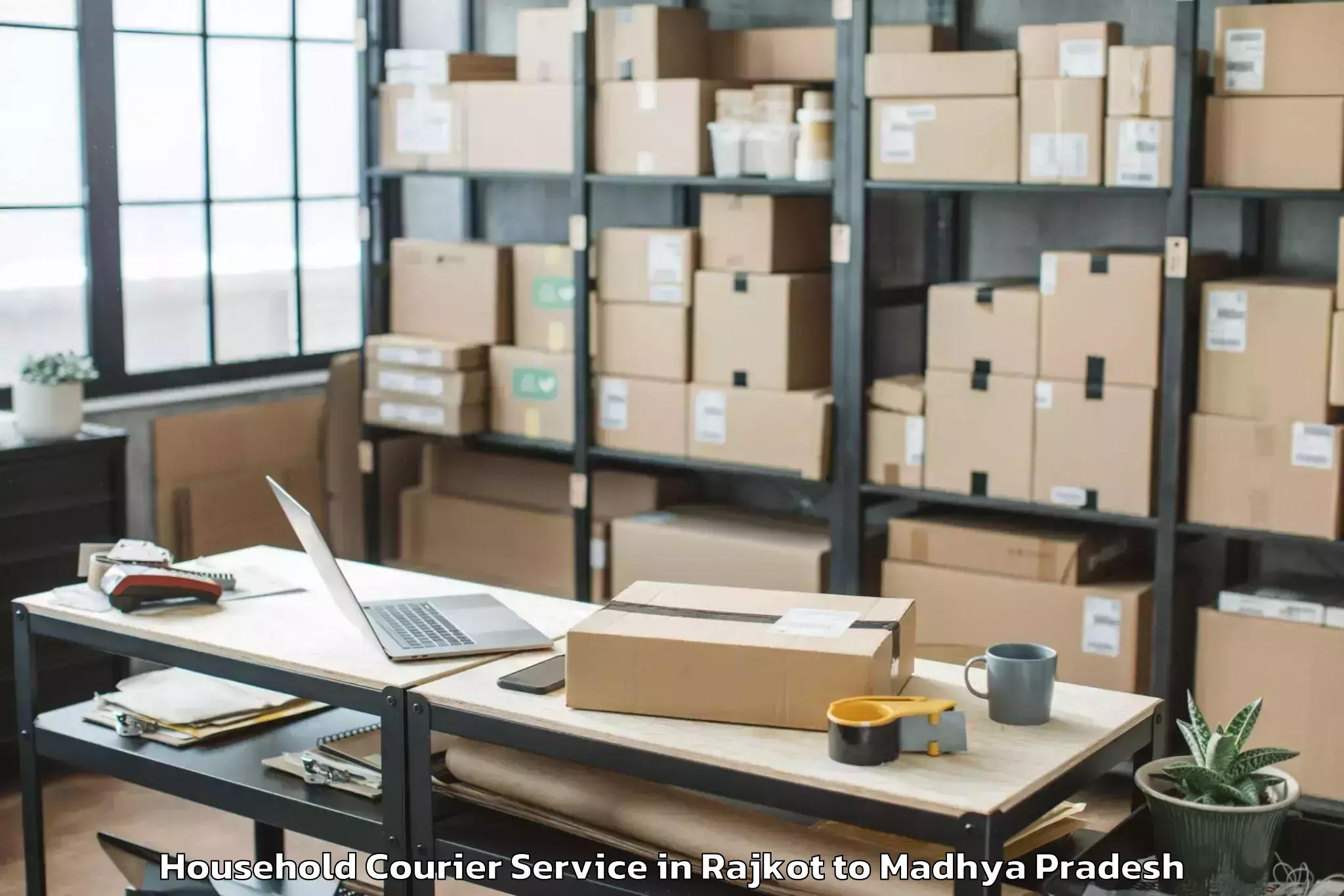 Reliable Rajkot to Narsinghpur Household Courier